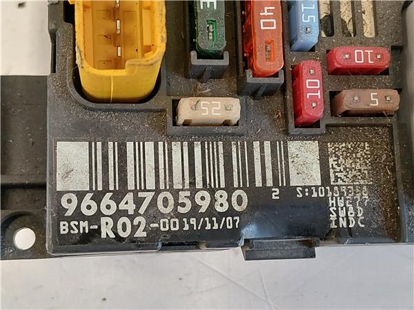 CENTRALITA BSM Peugeot 407 (2004->) 2.0 HDi 135 RHR (DW10BTED4) RHR(DW10BTED4) 9664705980 NEGRO 20MB02 - Imagen 3