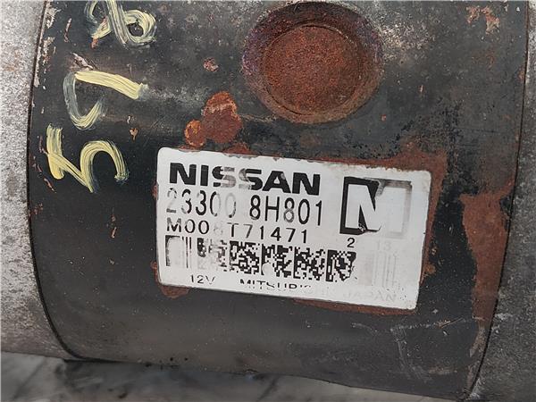 MOTOR ARRANQUE Nissan x-trail (t30)(06.2001->) 2.2 DCi YD22DDTi YD22DDTI 233008H801 NEGRO de - Imagen 3