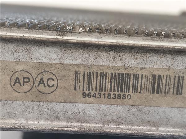 RADIADOR Peugeot 206 (1998->) 1.9 D WJZ (DW8) WJZ(DW8) 9643183880 BLANCO agua gasoil RADIADOR DE AGUA - Imagen 3
