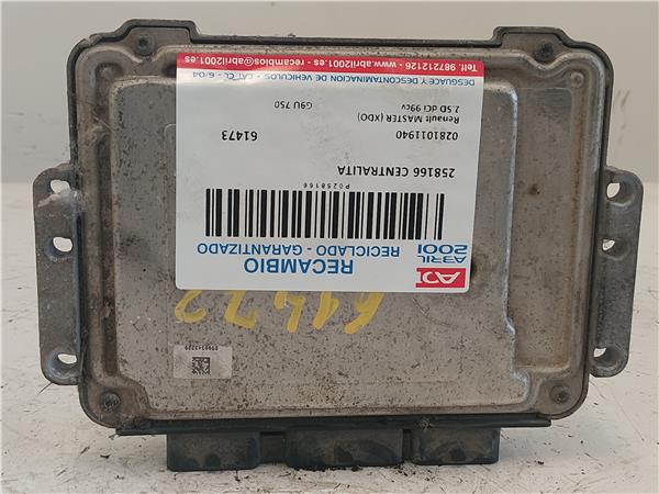CENTRALITA Renault master (xdo) 2.5D dCi 99cv G9U 750 G9U750 0281011940 281011940 BLANCO uce PK6379