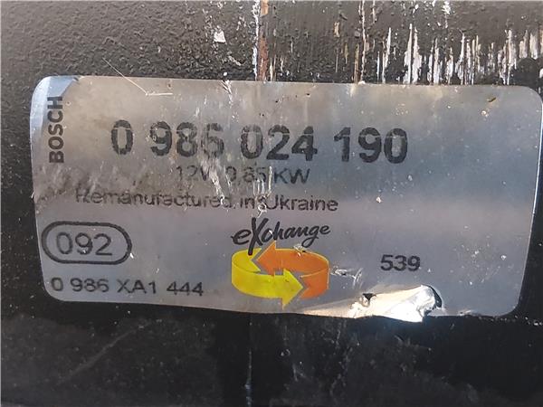 MOTOR ARRANQUE Renault kangoo i (f/kc0)(1997->) 1.2 (KC0A, KC0K, KC0F, KC01) D7F 744 D7F744 0985024190 985024190 BLANCO de - Imagen 3