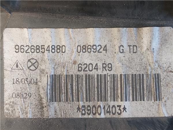 FARO DEL. IZDO. Citroen xantia berlina (1998->) 2.0 HDI 109 RHZ (DW10ATED) RHZ(DW10ATED) 9626854880 GRIS Bombillas Delanteras delanteros Izquierdas izquierdos Lámparas luces Luz Pilotos - Imagen 3