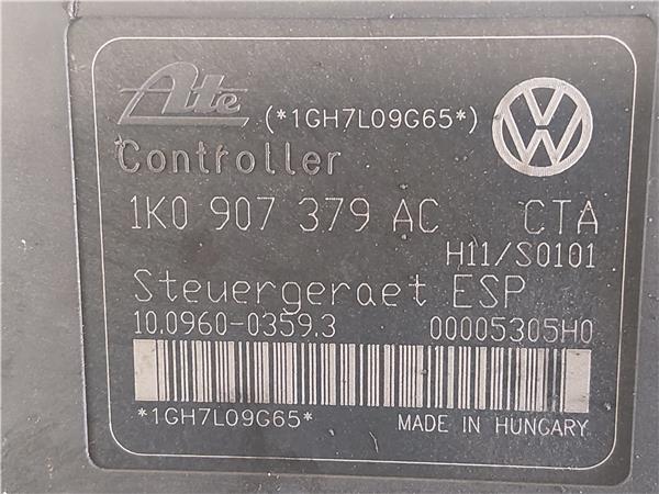 NUCLEO ABS Seat leon (1p1)(05.2005->) 1.9 TDI BKC 1K0614517AF GRIS modulador - Imagen 4