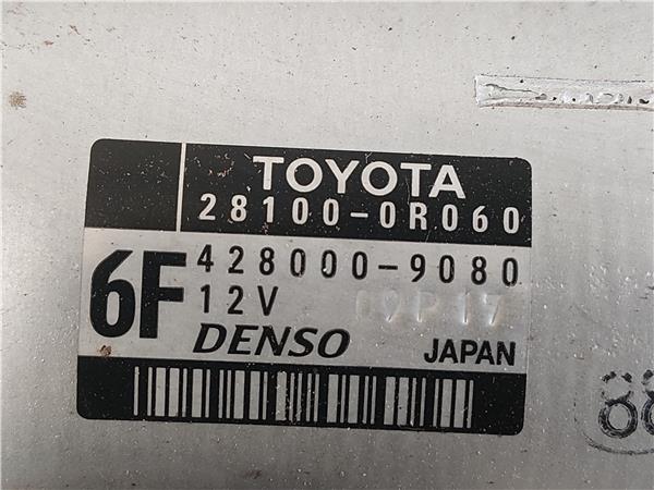 MOTOR ARRANQUE Toyota auris (e15)(10.2006->) 2.0 D-4D 1AD-FTV 1ADFTV 28100-0R060 281000R060 BLANCO de - Imagen 3