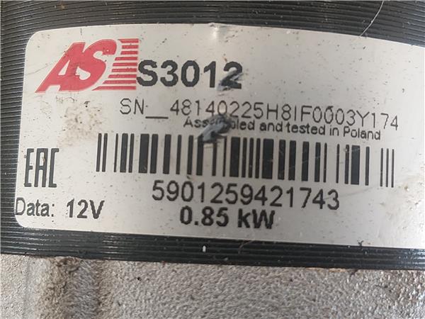 MOTOR ARRANQUE Renault clio ii fase i (b/cb0)(1998->) 1.4 16V (B/CB0P) K4J 710 K4J710 5901259421743 NEGRO de - Imagen 3