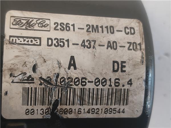 NUCLEO ABS Ford fiesta v (jh_, jd_) 1.4 16V FXJB 2S612M110CD NEGRO modulador - Imagen 3