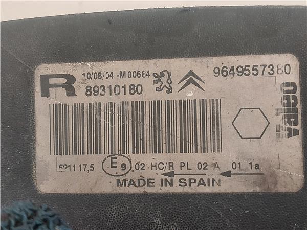 FARO DEL. DCHO Citroen xsara picasso (1999->) 1.6 G-NFV - #Prov# GNFVPROV 9649557380 AZUL Bombillas delanteras Delanteros Derechas Derechos Lámparas luces Luz piloto Pilotos - Imagen 3