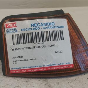 INTERMITENTE DEL. DCHO Seat toledo (1l)(09.1991->) 2.0 i 2E A2810881 BLANCO Delanteras delanteros Derechas derechos pilotos