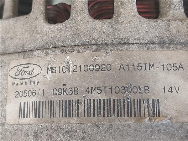 ALTERNADOR Ford focus c-max 1.8 TDCi KKDA 4M5T10300LB BLANCO generador - Imagen 3