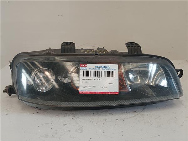 FARO DEL. DCHO Fiat punto van (188ax) 1.2 60 188 A4.000 188A4000 89100956 GRIS Bombillas delanteras Delanteros Derechas Derechos Lámparas luces Luz piloto Pilotos