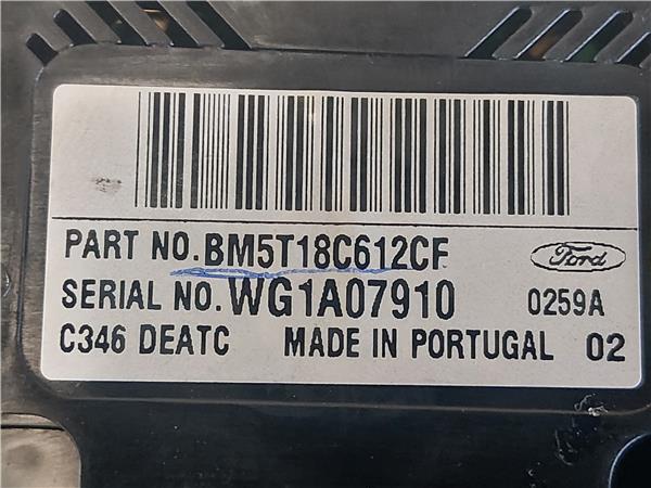 MANDOS CLIMATIZADOR Ford focus iii 1560 CC 70 KW - #Prov# D/T3DB - #Prov# DT3DBPROV BM5T18C612CF NEGRO acondicionado aire calefaccion - Imagen 3