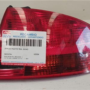 PILOTO TRA. DCHO. Audi a4 berlina (8e)(2004->) 2.0 TDI 16V (103kW) [2,0 Ltr. - 103 kW TDI] BLB 96503706 GRIS    Bombilla Derecha derecho Faro Lámpara Luz Trasera trasero GYJ