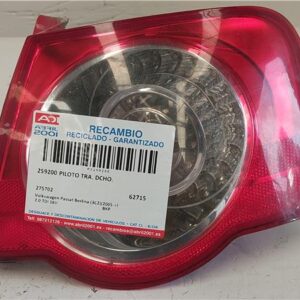 PILOTO TRA. DCHO. Volkswagen passat berlina (3c2)(2005->) 2.0 TDI 16V BKP 275702 GRIS Bombilla Derecha derecho Faro Lámpara Luz Trasera trasero