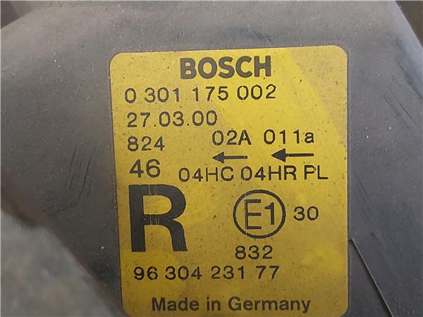 FARO DEL. DCHO Peugeot 406 berlina (s1/s2)(08.1995->) 1.8 16V LFY (XU7JP4) LFY(XU7JP4) 9630423177 GRIS Bombillas delanteras Delanteros Derechas Derechos Lámparas luces Luz piloto Pilotos - Imagen 3