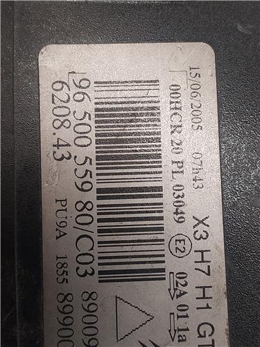 FARO DEL. IZDO. Citroen c5 berlina (2004->) 1.6 HDi (RC8HZB) D-9HZ - #Prov# D9HZPROV 9650055980 MARRON Bombillas Delanteras delanteros Izquierdas izquierdos Lámparas luces Luz Pilotos - Imagen 4