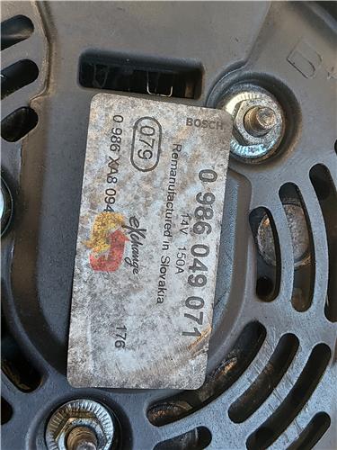 ALTERNADOR Ford focus c-max 1.6 TDCi HHDA 0986049071 986049071 NARANJA generador - Imagen 3