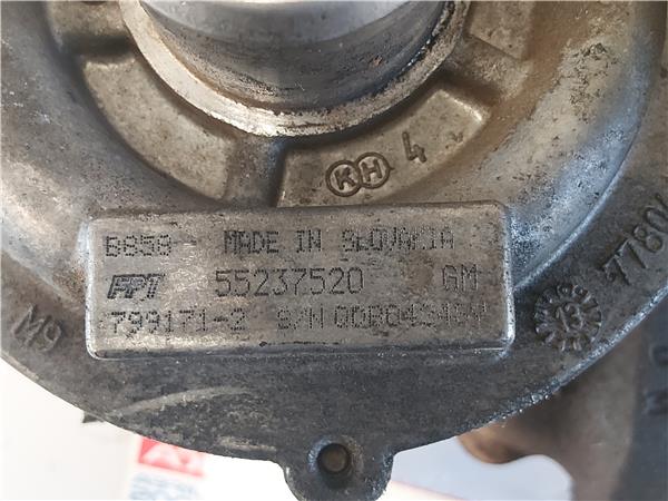 TURBO Fiat iii fiorino (225)(2008->) 1.3 D Multijet 199 A9.000 199A9000 55237520 GRIS compresor TURBOCOMPRESOR - Imagen 3