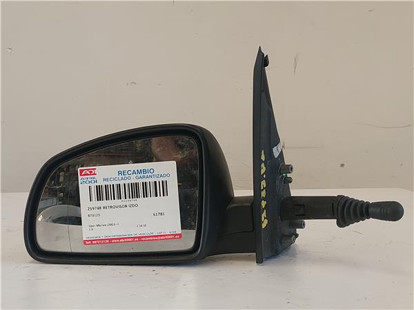 RETROVISOR IZDO. Opel meriva (2003->) 1.6 Z 16 SE Z16SE 873125 GRIS Espejo Izquierdo