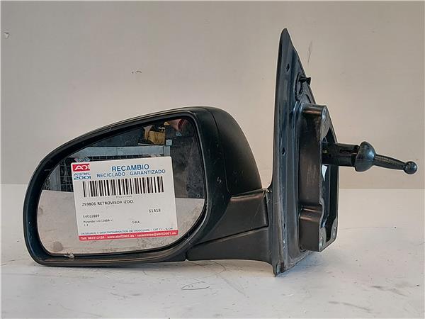 RETROVISOR IZDO. Hyundai i20 (pb)(2009->) 1.2 G4LA E4022889 ROJO Espejo Izquierdo
