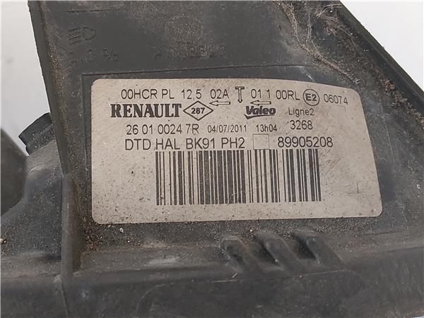 FARO DEL. DCHO Renault laguna iii berlina (2007->) 2.0 dCi (BT0K, BT0J, BT1A, BT1D) M9R 814 - #Prov# M9R814PROV 89905208 GRIS Bombillas delanteras Delanteros Derechas Derechos Lámparas luces Luz piloto Pilotos PK4004 - Imagen 3