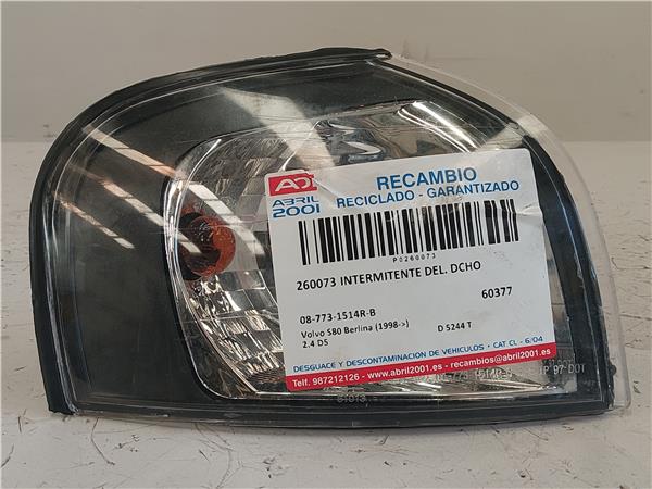 INTERMITENTE DEL. DCHO Volvo s80 berlina (1998->) 2.4 D5 D 5244 T D5244T 08-773-1514R-B 87731514RB GRIS Delanteras delanteros Derechas derechos pilotos