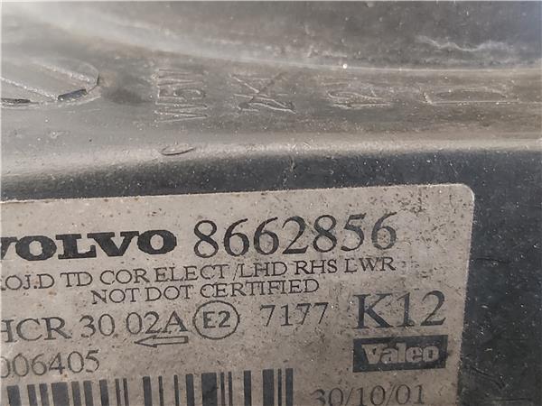 FARO DEL. DCHO Volvo s80 berlina (1998->) 2.4 D5 D 5244 T D5244T 8662856 GRIS Bombillas delanteras Delanteros Derechas Derechos Lámparas luces Luz piloto Pilotos - Imagen 3