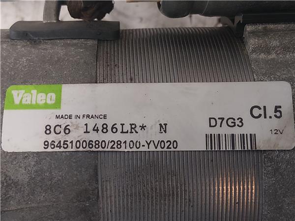 MOTOR ARRANQUE Citroen c4 berlina (06.2004->) 1.6 HDi 9HY (DV6TED4) 9HY(DV6TED4) 9645100680 GRIS VERDOSO de - Imagen 3