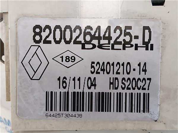 MANDOS CLIMATIZADOR Renault laguna ii (bg0)(2001->) 1.9 dCi (BG0G) D/ F9Q C6 - #Prov# DF9QC6PROV 8200264425-D 8200264425D BLANCO acondicionado aire calefaccion - Imagen 3