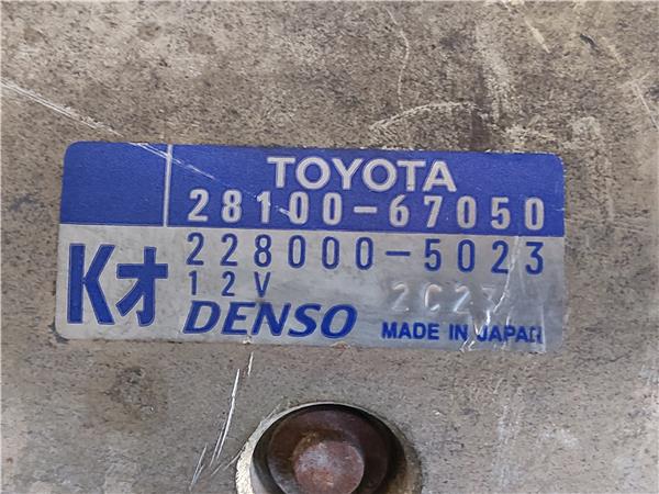 MOTOR ARRANQUE Toyota land cruiser (j9)(1996->) 3.0 D-4D 1KD-FTV 1KDFTV 28100-67050 2810067050 GRIS PLATA de - Imagen 4
