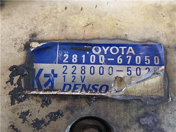 MOTOR ARRANQUE Toyota land cruiser (j12)(2003->) 3.0 D-4D (KDJ120) 1KD-FTV 1KDFTV 28100-67050 2810067050 GRIS de - Imagen 4