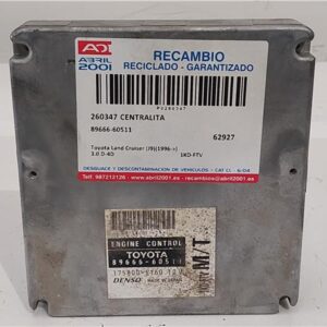 CENTRALITA Toyota land cruiser (j9)(1996->) 3.0 D-4D 1KD-FTV 1KDFTV 89666-60511 8966660511 GRIS PLATA    uce