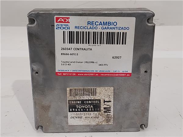 CENTRALITA Toyota land cruiser (j9)(1996->) 3.0 D-4D 1KD-FTV 1KDFTV 89666-60511 8966660511 GRIS PLATA uce