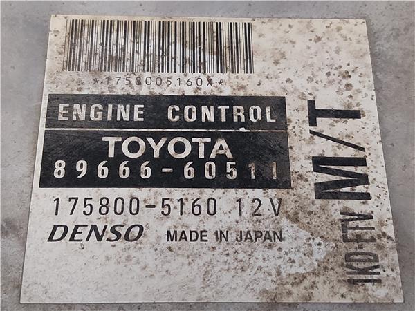 CENTRALITA Toyota land cruiser (j9)(1996->) 3.0 D-4D 1KD-FTV 1KDFTV 89666-60511 8966660511 GRIS PLATA uce - Imagen 3