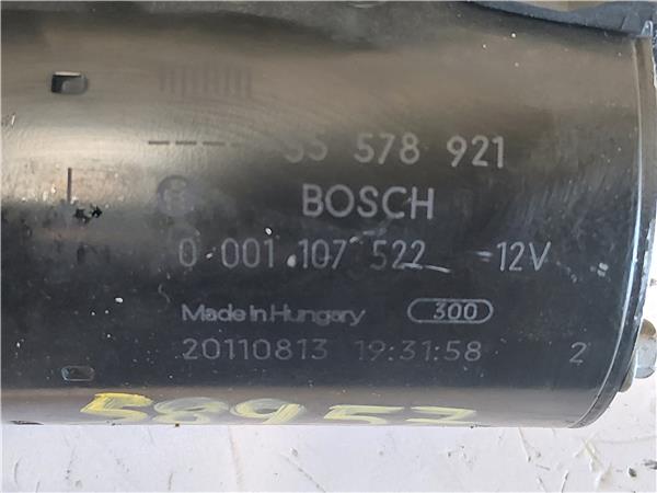 MOTOR ARRANQUE Opel astra j 1.4 Turbo A 14 NET A14NET 0001107522 1107522 GRIS de MZ4 - Imagen 3