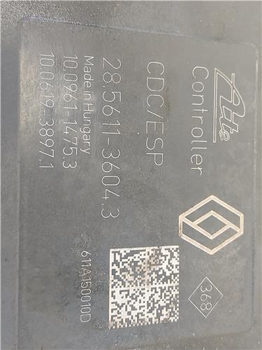 NUCLEO ABS Renault scenic iii (jz)(2009->) 1.6 DCI (130 CV) - #Prov# D/ R9M 402 - #Prov# DR9M402PROV 476604709R GRIS modulador - Imagen 4