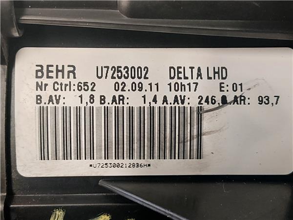 MOTOR CALEFACCION Opel astra j 1.4 Turbo A 14 NET A14NET U7253002 GRIS VENTILADOR MZ4 - Imagen 4