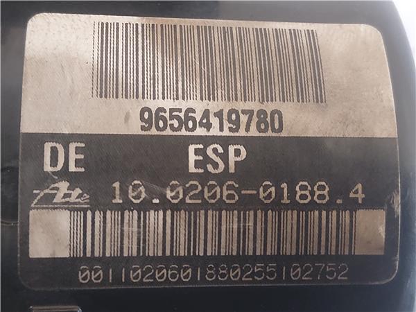 NUCLEO ABS Citroen c5 berlina (2004->) 1.6 HDi (RC8HZB) D-9HZ - #Prov# D9HZPROV 9656419780 NEGRO modulador 20DM65 - Imagen 3