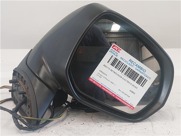RETROVISOR ELECTRICO DCHO. Citroen c4 grand picasso (10.2006->) 2.0 HDi RHJ-DW10BTED4 RHJDW10BTED4 E9024375 GRIS Derecho Espejo