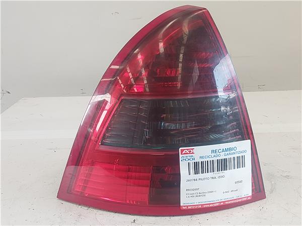 PILOTO TRA. IZDO. Citroen c5 berlina (2004->) 1.6 HDi (RC8HZB) D-9HZ - #Prov# D9HZPROV 89032697 NEGRO Bombilla Faro Izquierdo Lámpara lateral Luz Trasero 20DM65
