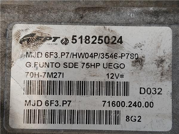 CENTRALITA Fiat punto / grande punto (199) 1.3 D Multijet 199 A2.000 199A2000 51825024 ROJO uce - Imagen 3