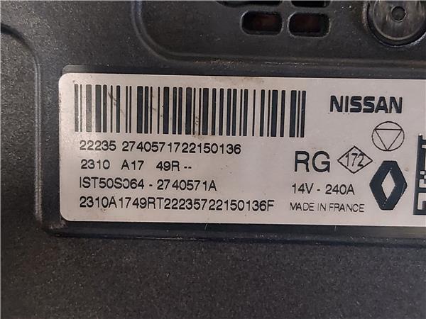 ALTERNADOR Renault austral - #prov# TCE 160 116 KW - #Prov# H5H E4 - #Prov# H5HE4PROV 2310A1749RT BLANCO generador - Imagen 4