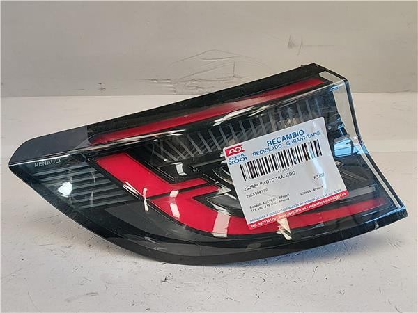 PILOTO TRA. IZDO. Renault austral - #prov# TCE 160 116 KW - #Prov# H5H E4 - #Prov# H5HE4PROV 265550837R BLANCO Bombilla Faro Izquierdo Lámpara lateral Luz Trasero
