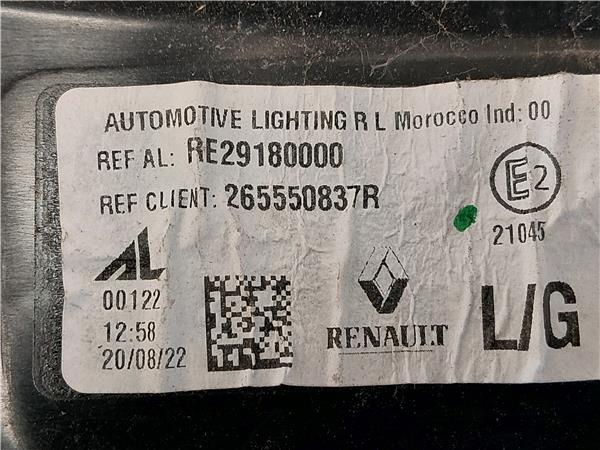 PILOTO TRA. IZDO. Renault austral - #prov# TCE 160 116 KW - #Prov# H5H E4 - #Prov# H5HE4PROV 265550837R BLANCO Bombilla Faro Izquierdo Lámpara lateral Luz Trasero - Imagen 3
