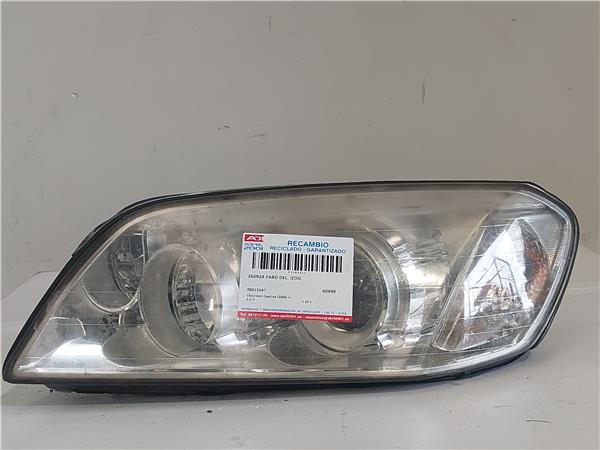 FARO DEL. IZDO. Chevrolet captiva (2006->) 2.0 D Z 20 S Z20S 00015547 15547 NEGRO Bombillas Delanteras delanteros Izquierdas izquierdos Lámparas luces Luz Pilotos