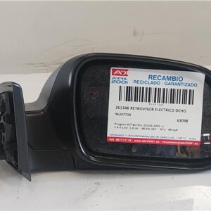 RETROVISOR ELECTRICO DCHO. Peugeot 307 berlina (s2)(06.2005->) 1.6 X-Line [1,6 Ltr. - 66 kW 16V HDi] NFU - #Prov# NFUPROV 96347734 GRIS    Derecho Espejo