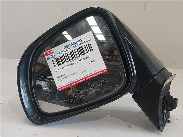RETROVISOR ELECTRICO IZDO. Chevrolet captiva (2006->) 2.0 D Z 20 S Z20S E4022558 NEGRO Espejo Izquierdo