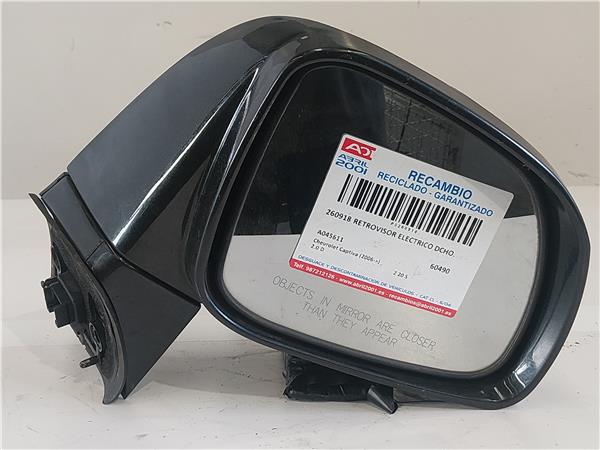 RETROVISOR ELECTRICO DCHO. Chevrolet captiva (2006->) 2.0 D Z 20 S Z20S A045611 NEGRO Derecho Espejo