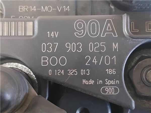 ALTERNADOR Seat ibiza (6k1)(08.1999->) 1.4 AUD 037903025 37903025 GRIS generador - Imagen 3