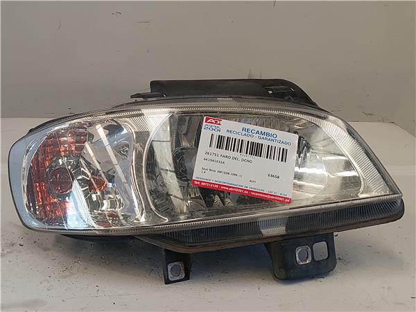 FARO DEL. DCHO Seat ibiza (6k1)(08.1999->) 1.4 AUD 6K1941032A GRIS Bombillas delanteras Delanteros Derechas Derechos Lámparas luces Luz piloto Pilotos
