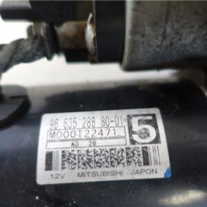 MOTOR ARRANQUE Peugeot 3008 (05.2009->) 1.6 Confort [1,6 Ltr. - 80 kW HDi FAP CAT (9HZ / DV6TED4)] 9HZ (DV6TED4) 9HZ(DV6TED4) M000T22471 BLANCO MITSUBISHI   de